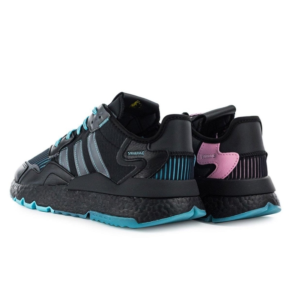 *SOLD Adidas Nite Jogger Black/Blue/Pink - Picture 3 of 10
